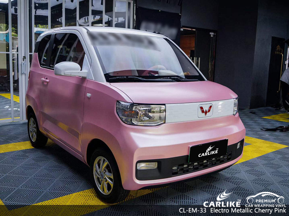 CARLIKE CL-EM-33 matte electro metallic cherry pink vinyl for SGMW