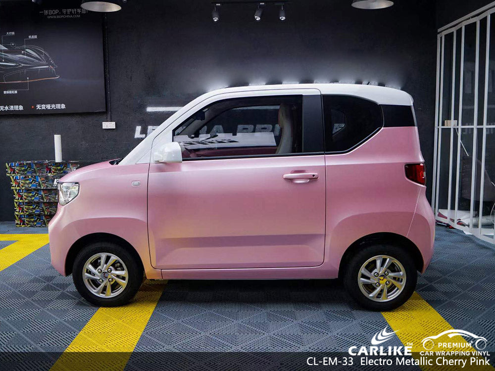 CARLIKE CL-EM-33 matte electro metallic cherry pink vinyl for SGMW