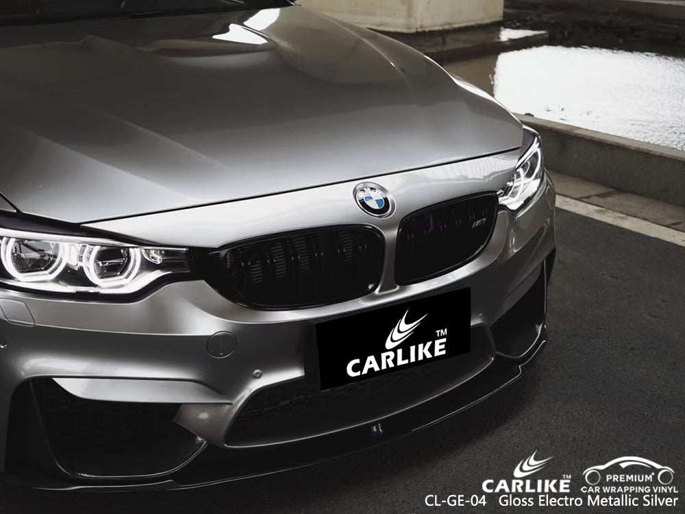 Electro Metallic Gloss Silver Vinyl Wrapping – CARLIKE WRAP