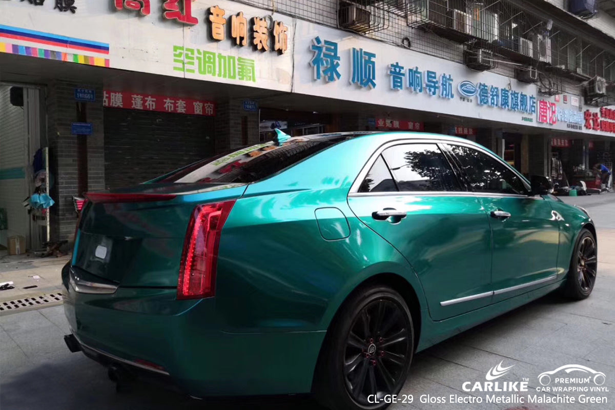 CARLIKE CL-GE-29 gloss electro metallic malachite green car wrap film Sarawak Malaysia