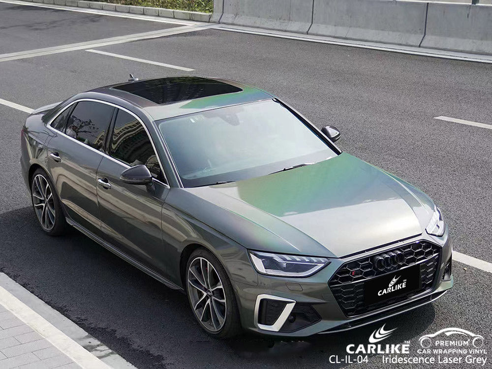 iridescence laser grey vinyl for Audi