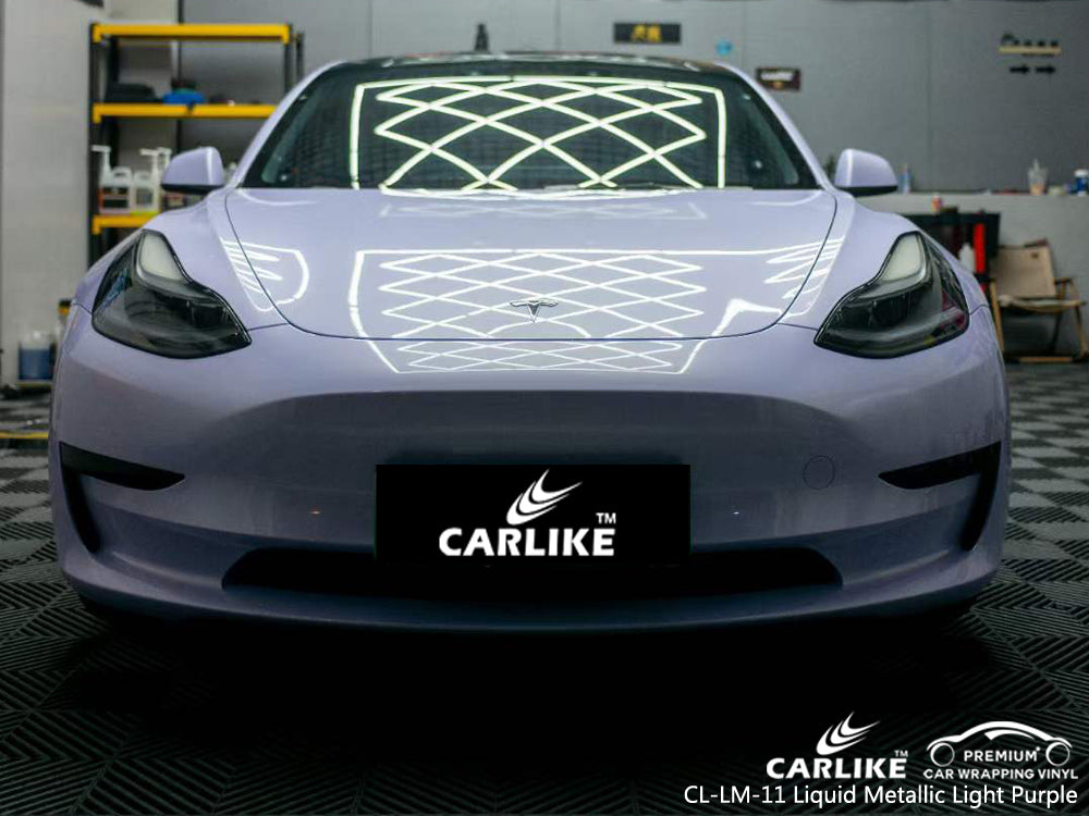 CARLIKE CL-LM-11 liquid metallic light purple vinyl for tesla - CARLIKE WRAP