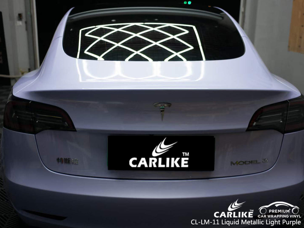 CARLIKE CL-LM-11 liquid metallic light purple vinyl for tesla - CARLIKE WRAP
