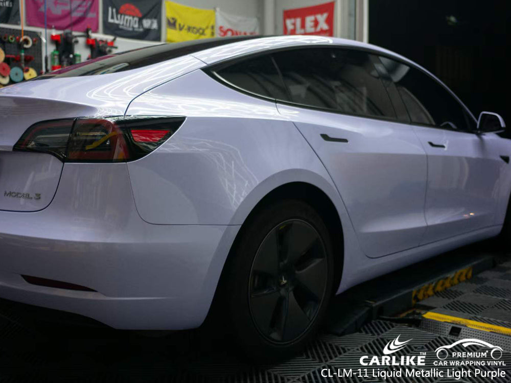 CARLIKE CL-LM-11 liquid metallic light purple vinyl for tesla - CARLIKE WRAP