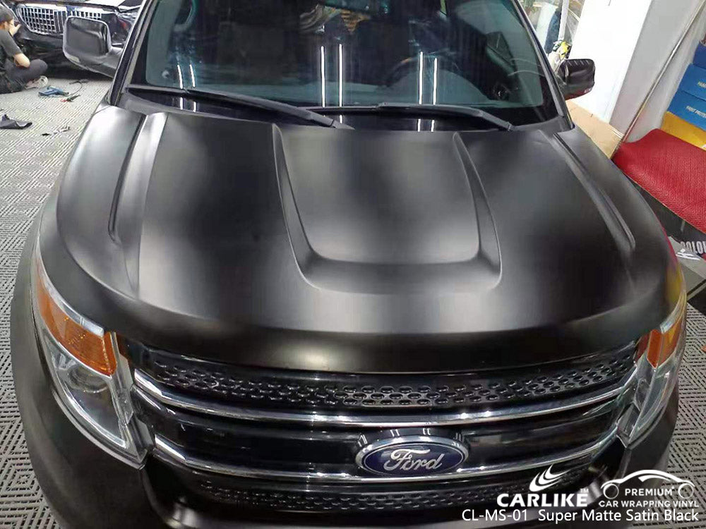 CARLIKE CL-MS-01 vinilo negro satinado super mate para ford