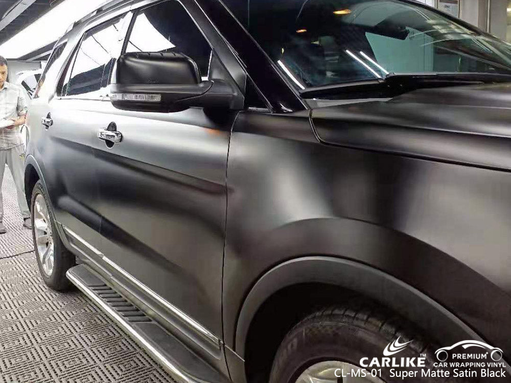 CARLIKE CL-MS-01 vinilo negro satinado super mate para ford