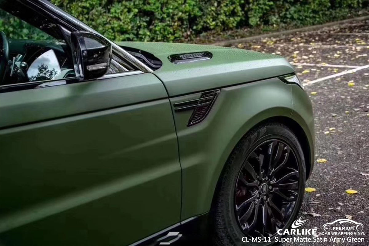 RANGE ROVER SUPER MATTE SATIN ARMY GREEN ProtectPro Auto
