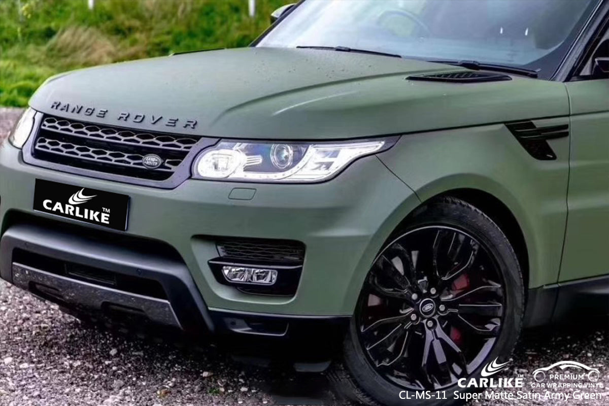 RANGE ROVER SUPER MATTE SATIN ARMY GREEN ProtectPro Auto