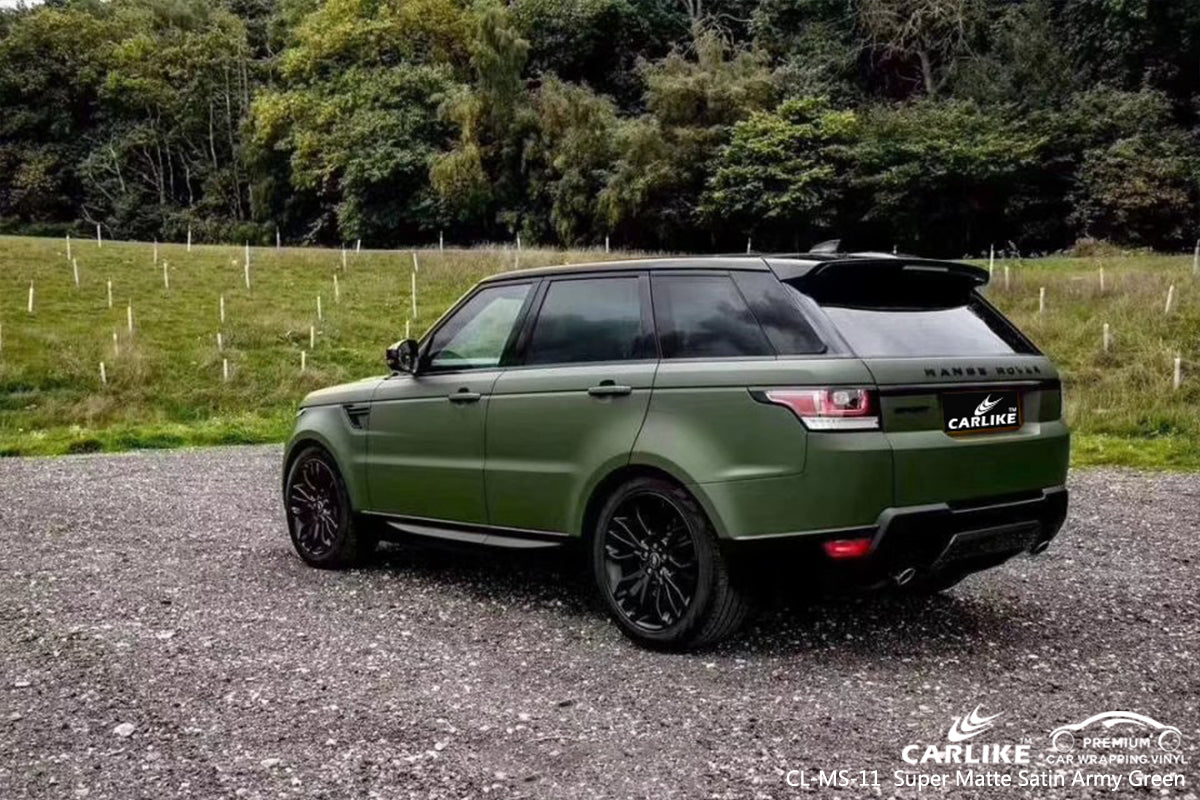 RANGE ROVER SUPER MATTE SATIN ARMY GREEN ProtectPro Auto