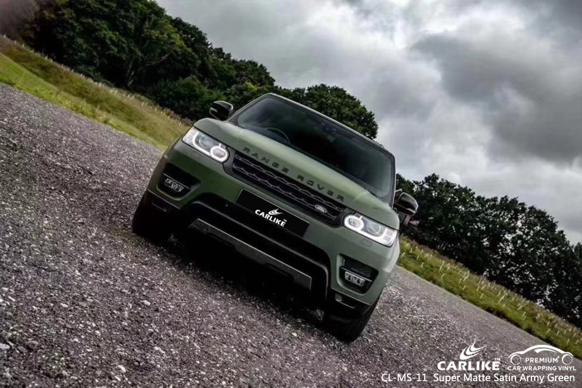 RANGE ROVER SUPER MATTE SATIN ARMY GREEN ProtectPro Auto