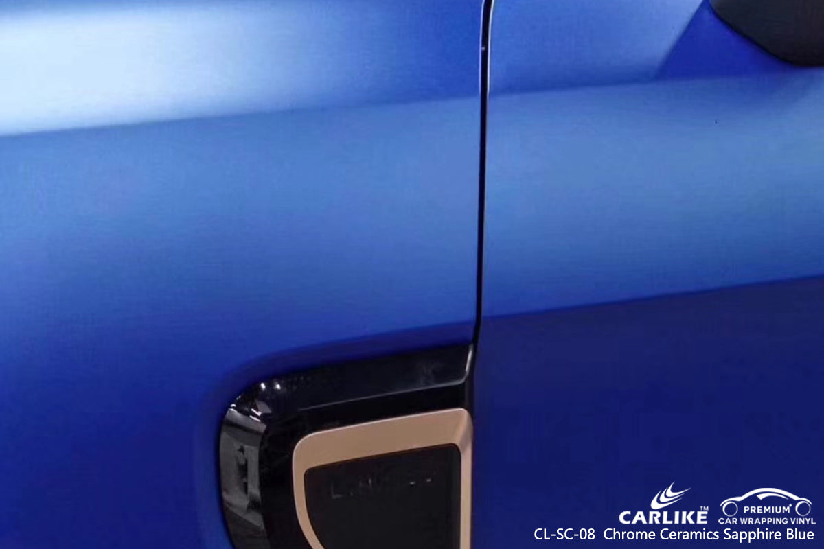 CARLIKE CL-SC-08 cromo cerámica azul zafiro vinilo envolvente Perak México