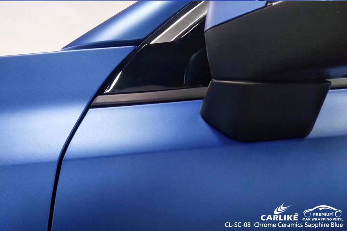 CARLIKE CL-SC-08 chrome ceramics sapphire blue car wrapping vinyl Perak Malaysia