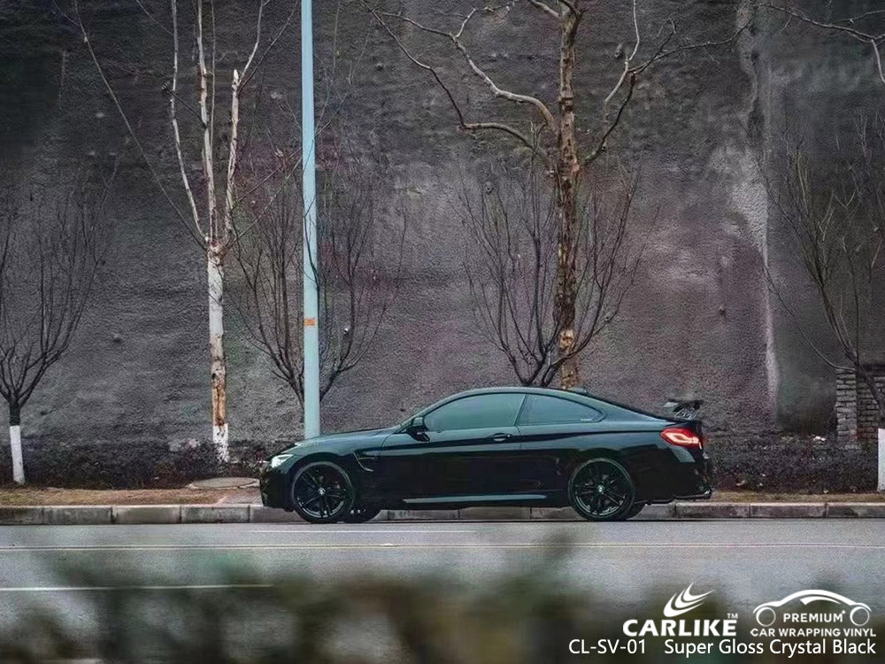 CARLIKE CL-SV-01 super gloss crystal black vinyl for BMW