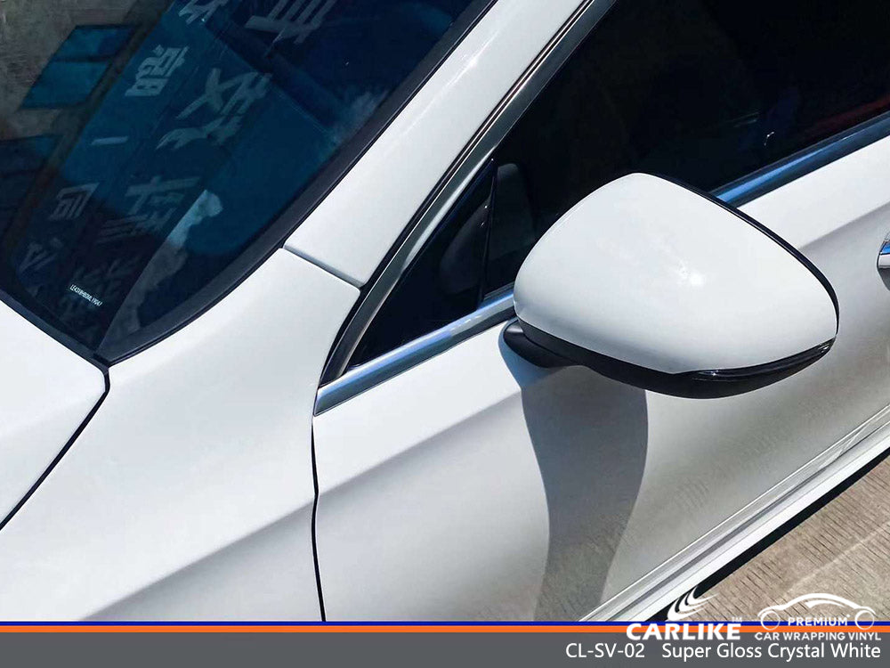 CARLIKE CL-SV-02 vinyle blanc cristal super brillant pour Mercedes-Benz