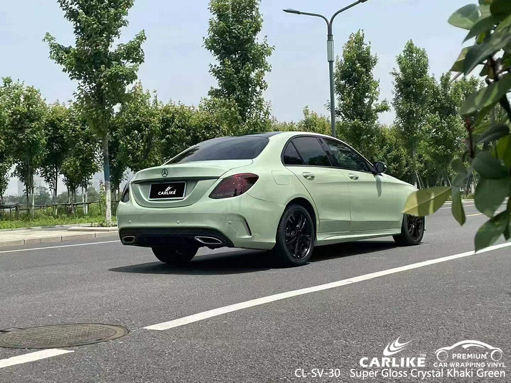 CARLIKE CL-SV-30 vinilo verde kaki cristal super brillo para mercedes-benz
