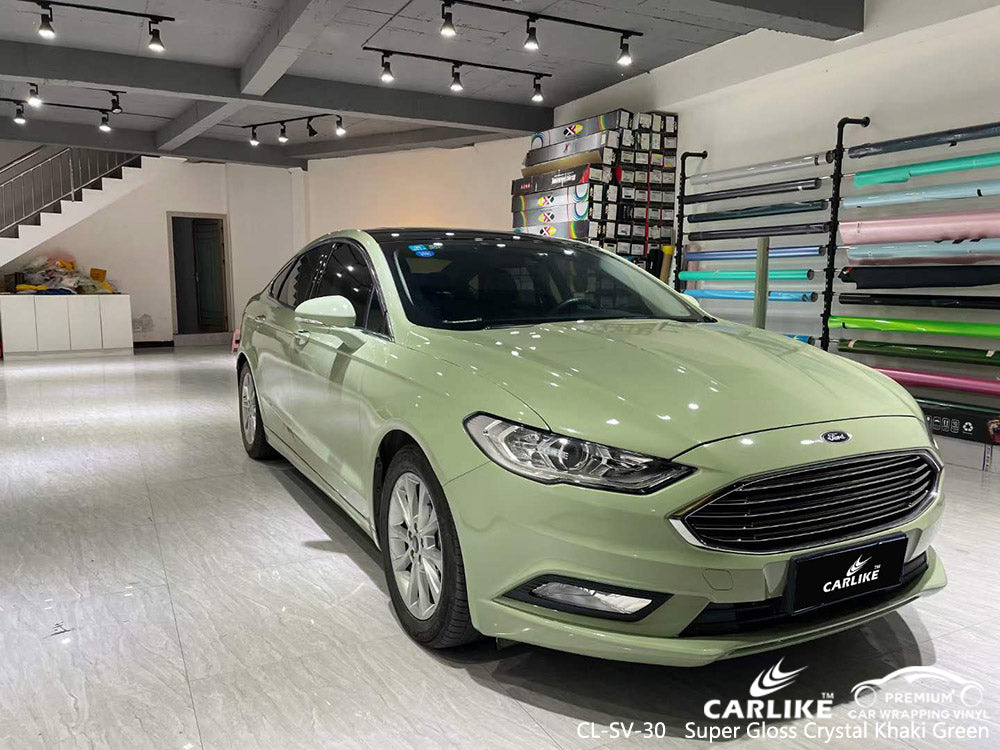 CARLIKE CL-SV-30 vinilo verde kaki cristal super brillo para mercedes-benz