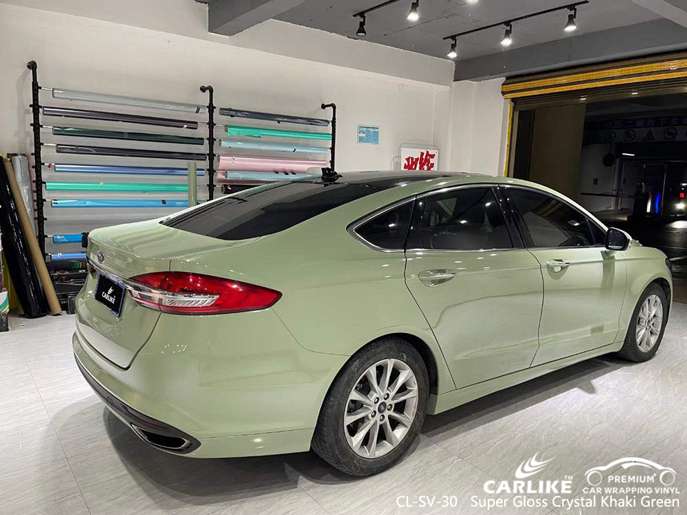 CARLIKE CL-SV-30 vinilo verde kaki cristal super brillo para mercedes-benz