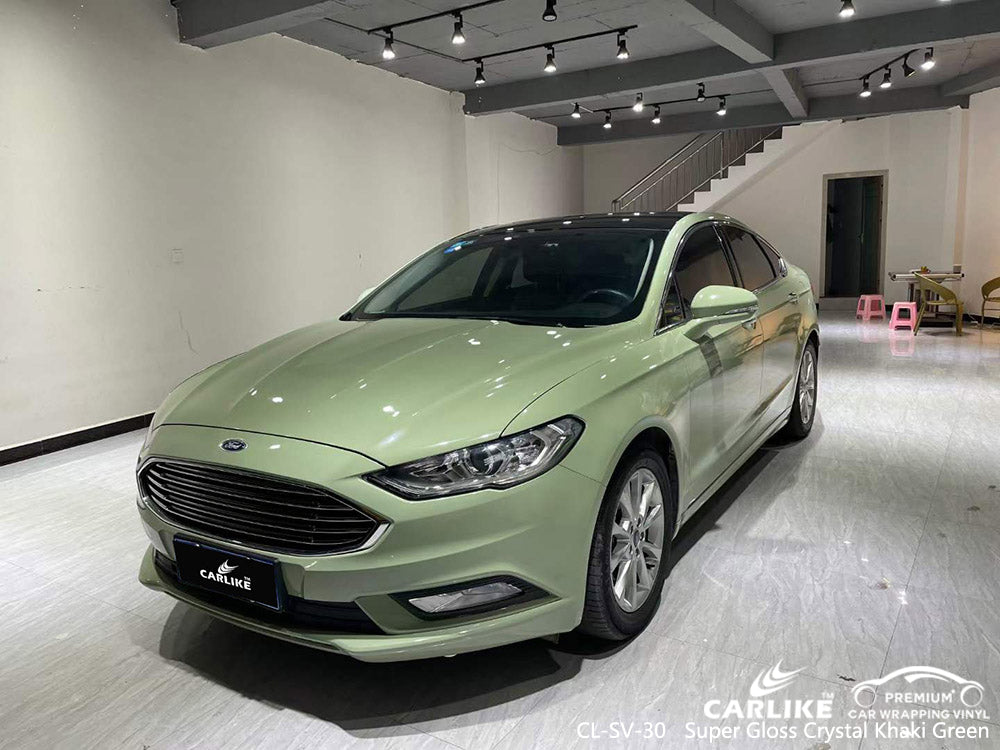 CARLIKE CL-SV-30 vinilo verde kaki cristal super brillo para mercedes-benz