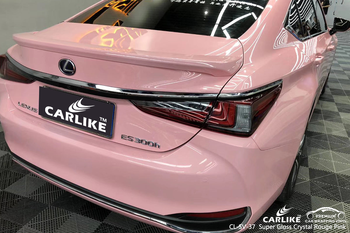 CARLIKE CL-SV-37 super gloss crystal rouge pink vinyl wrap car Lower Saxony Germany
