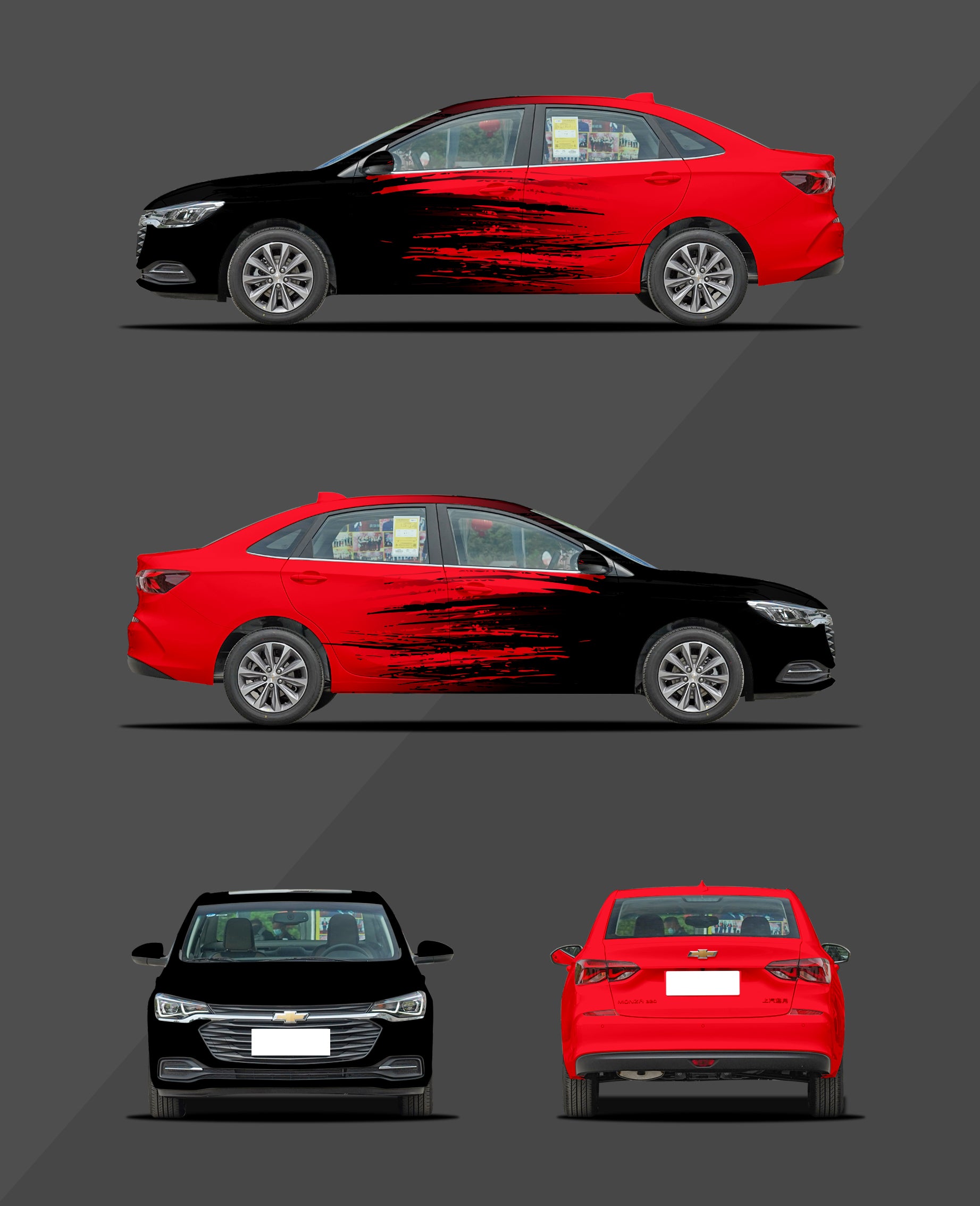 Customized Car Wrap Factory Supplier - Red and Black Splash-ink – CARLIKE  WRAP