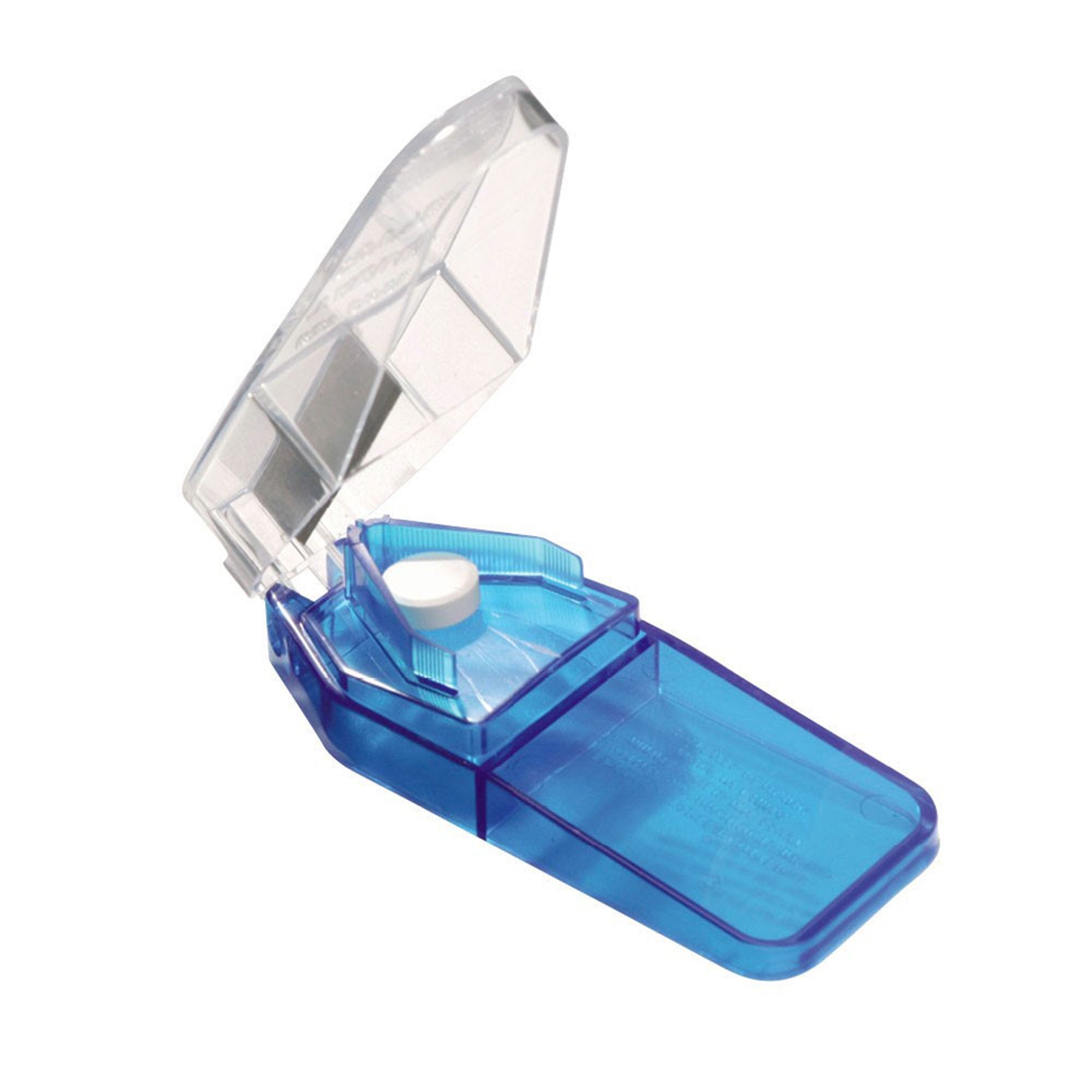 Pill Cutter Hand Operated Blue / White