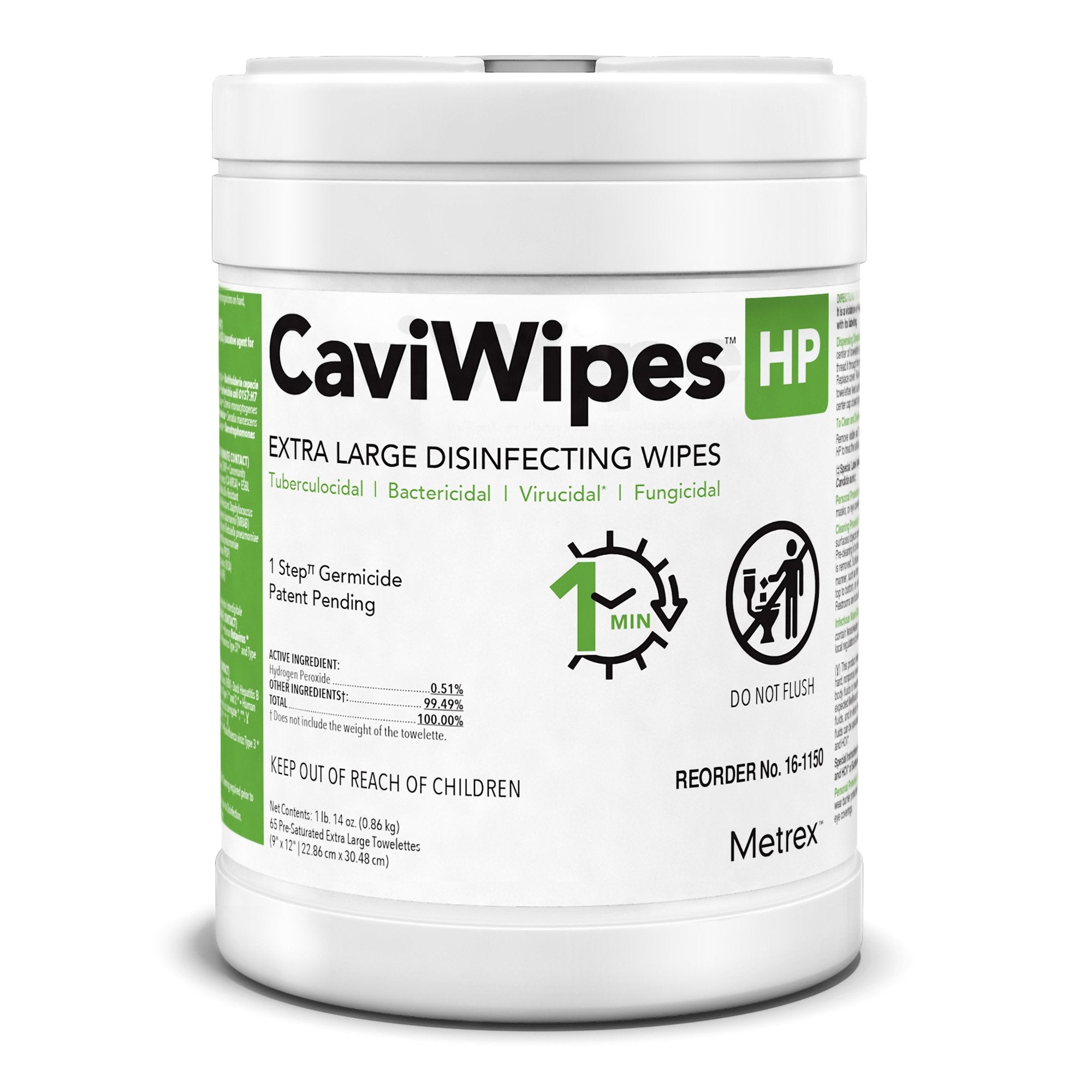 CaviWipes HP XL 65ct Scented Peroxide Cleaner Wipes