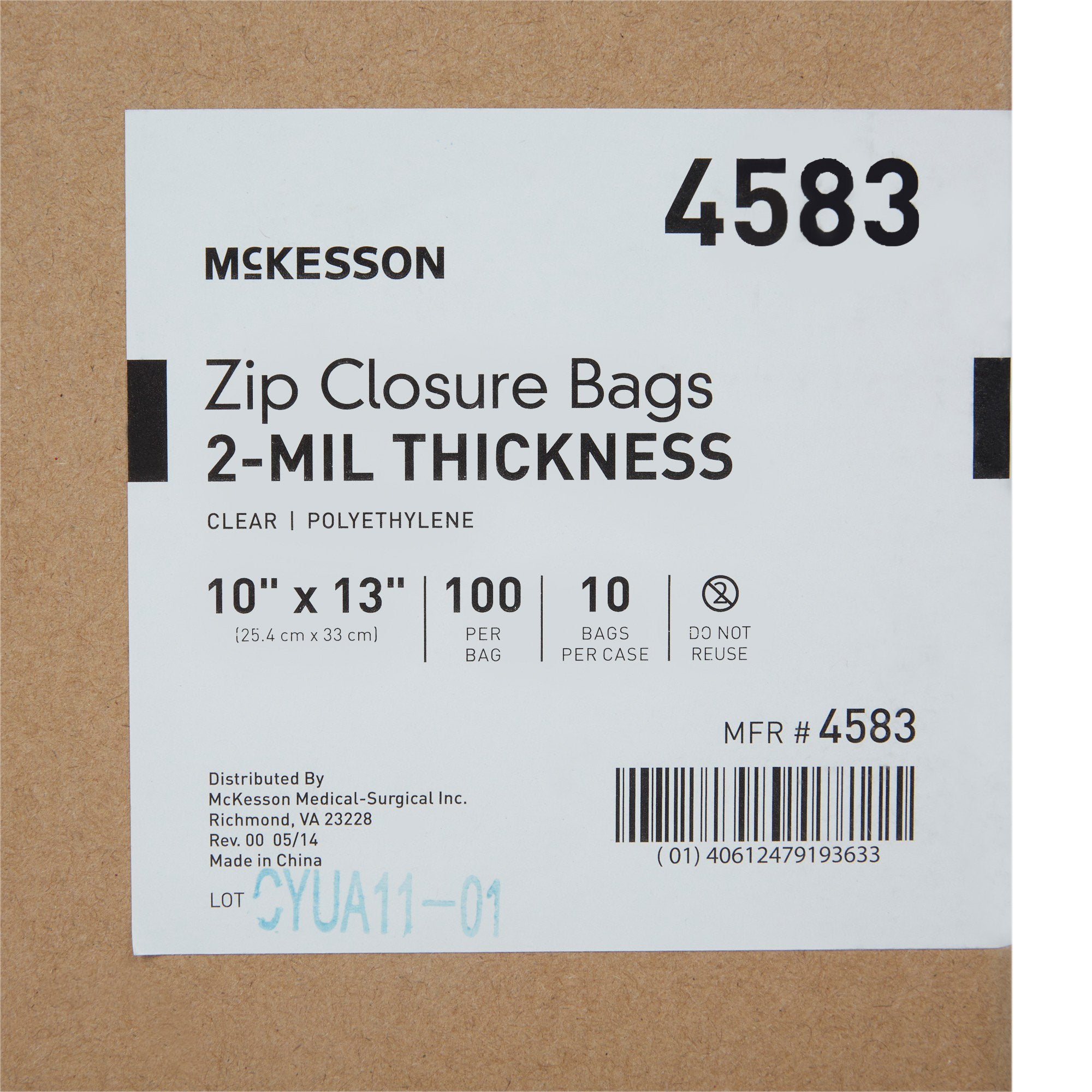 McKesson Reclosable Bag