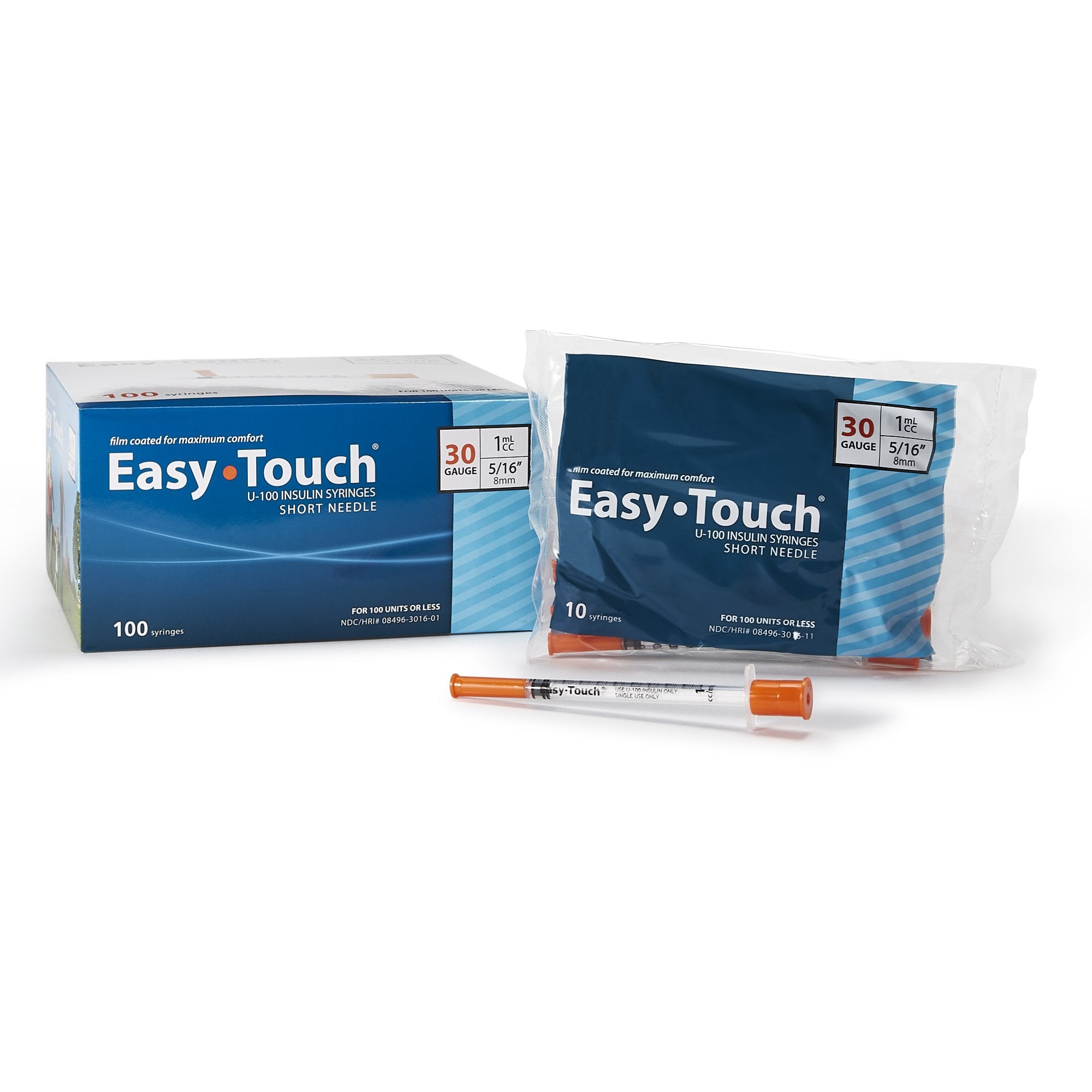 EasyTouch Standard Insulin Syringe With Needle