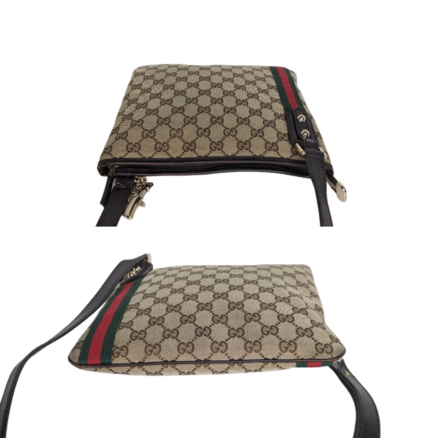 Gucci GG Monogram Web Jolicoeur Charms Messenger