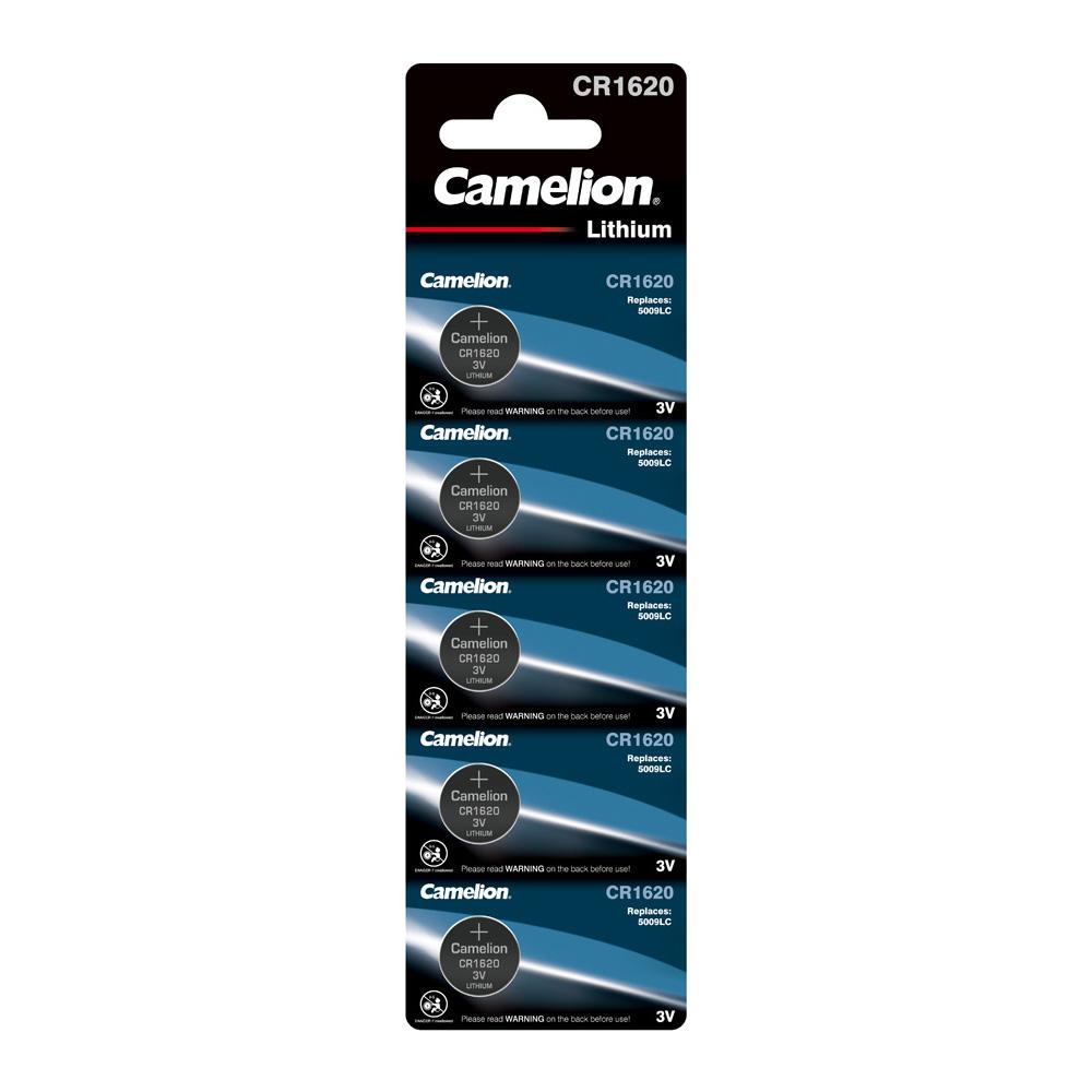 Camelion CR1620 3V Lithium Coin Cell Battery (Two Packaging Options)