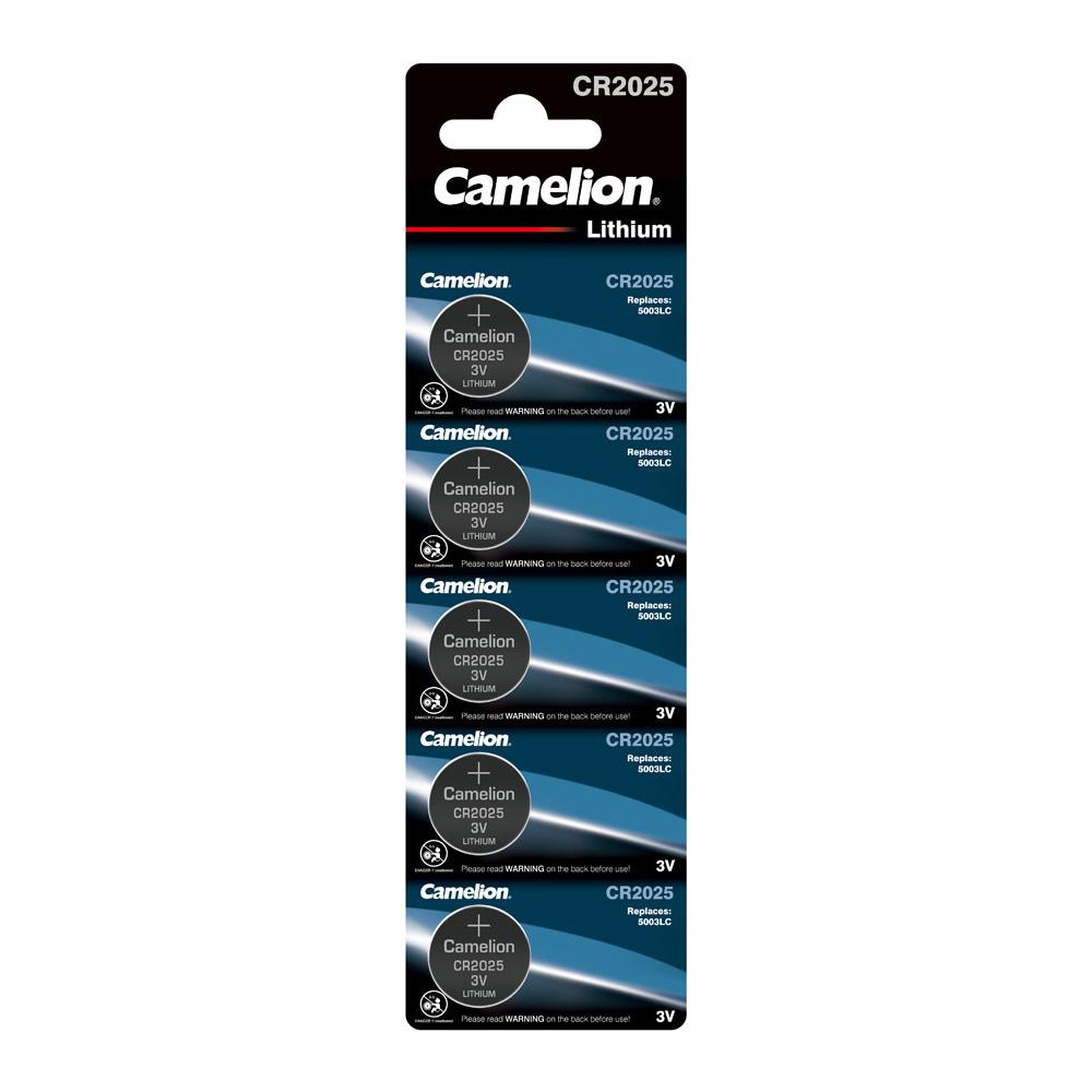 Camelion CR2025 3V Lithium Coin Cell Battery (Three Packaging Options)
