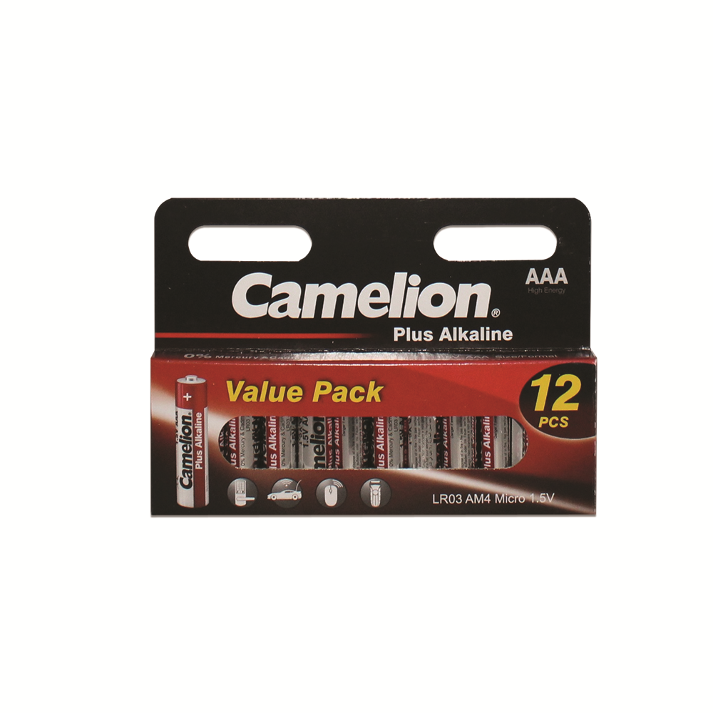 Camelion AAA Plus Alkaline Hangable 12 Pack