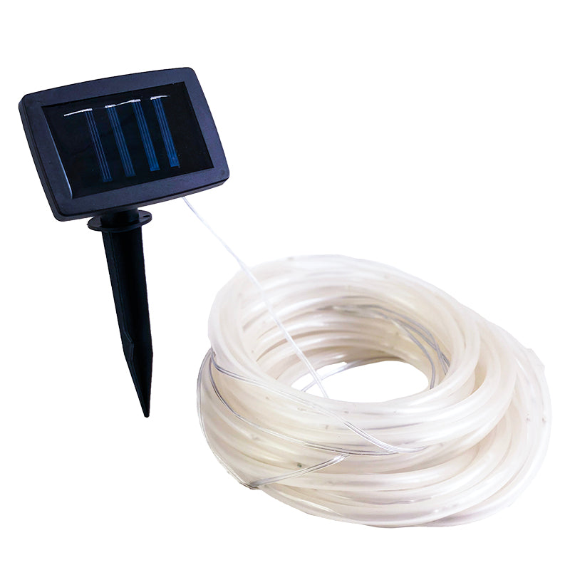 100 LED Solar Rope Lights - Bright White