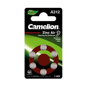 Camelion Hearing Aid A312 6pk