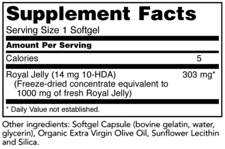 NOW Royal Jelly 1000 mg (60 softgels)