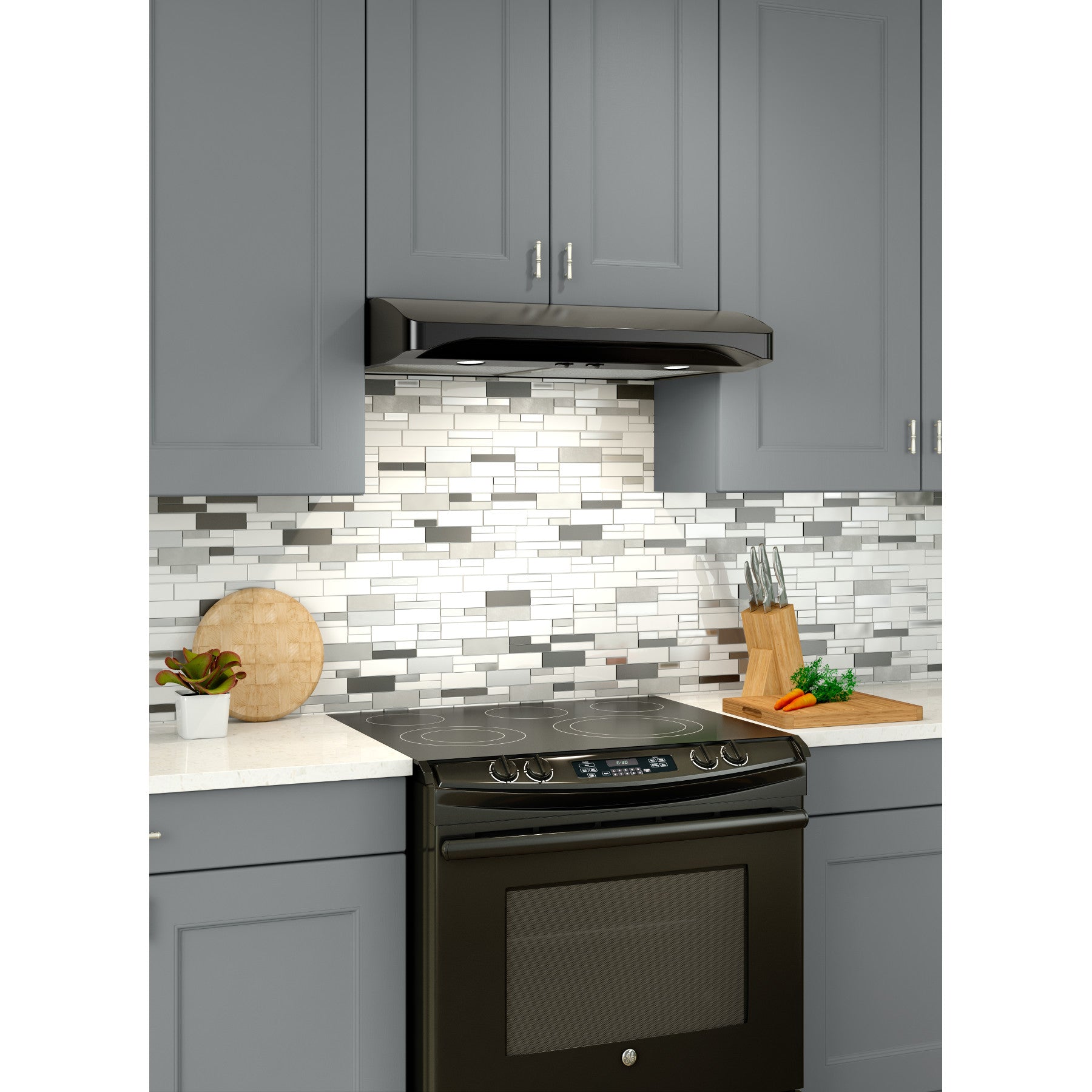 Broan-NuTone, LLC Broan Elite Alta I Series 30 in. Convertible Under Cabinet Range Hood in Black (ALT130BL)