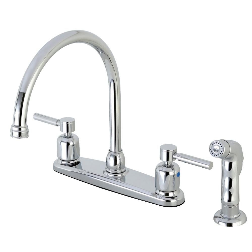 Kingston Brass Concord 8-Inch Centerset Kitchen Faucet with Sprayer