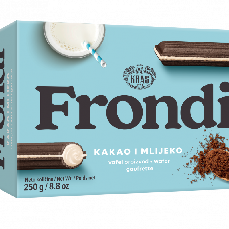 Kras Frondi maxi Cocoa and Milk, Kakao I Mlijeko, 8.8 oz | 250g