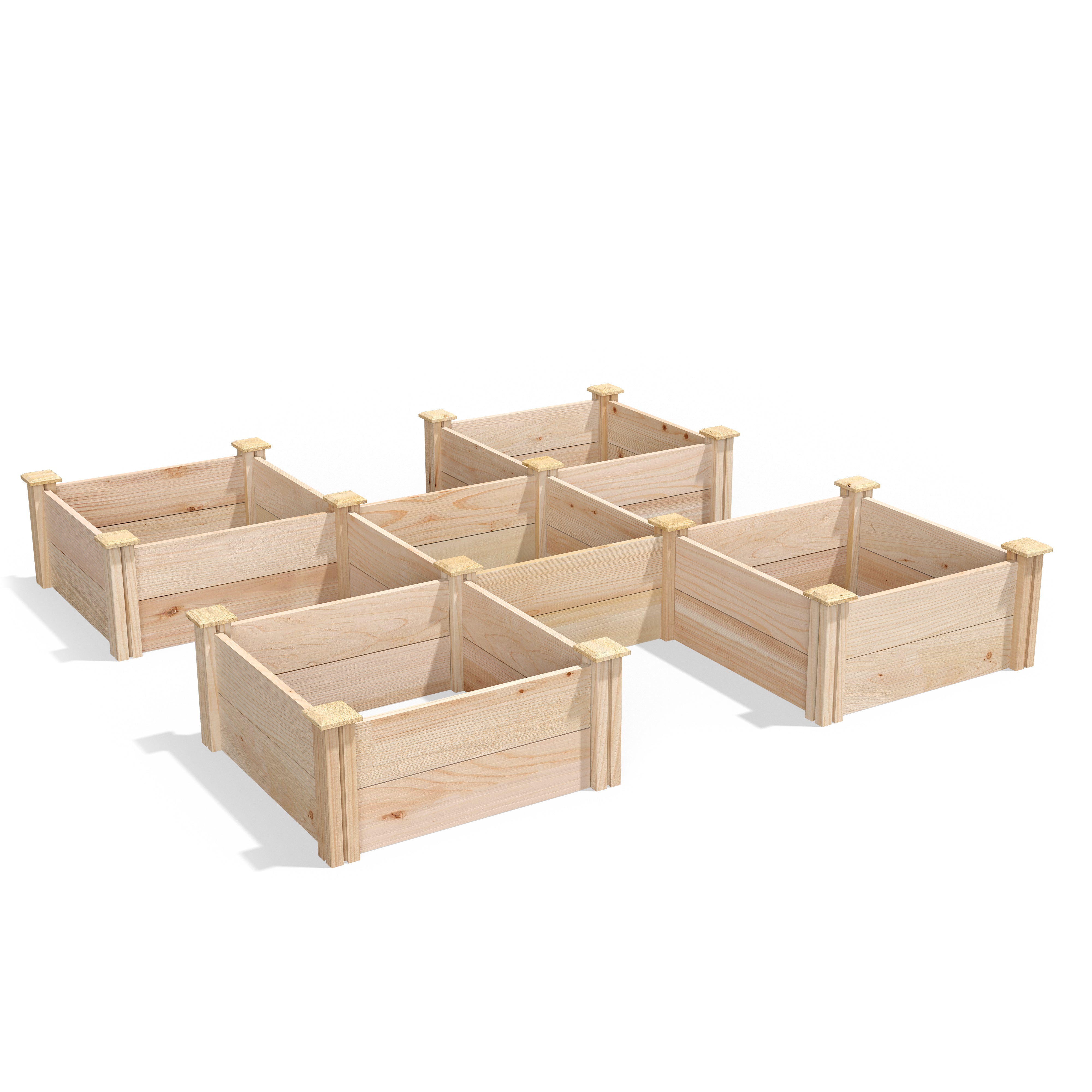 Premium Cedar 5-Box Raised Garden Bed RC22512P