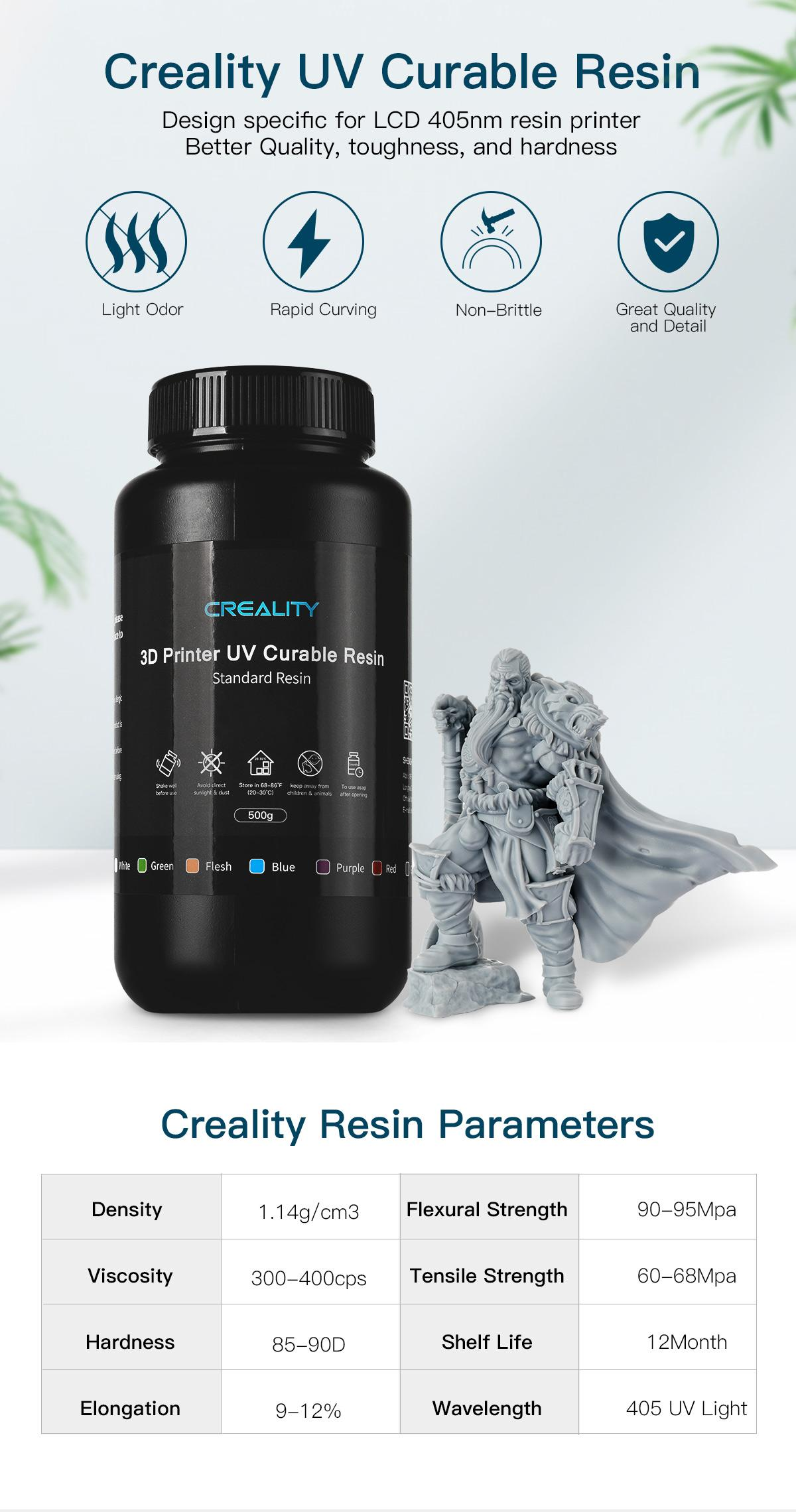 Creality 3d printing uv resin 500ml for lcd 3d printer