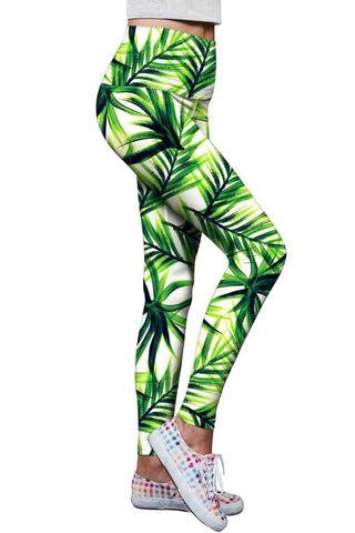 ISLAND LIFE LUCY FLORAL PRINT PERFORMANCE LEGGINGS