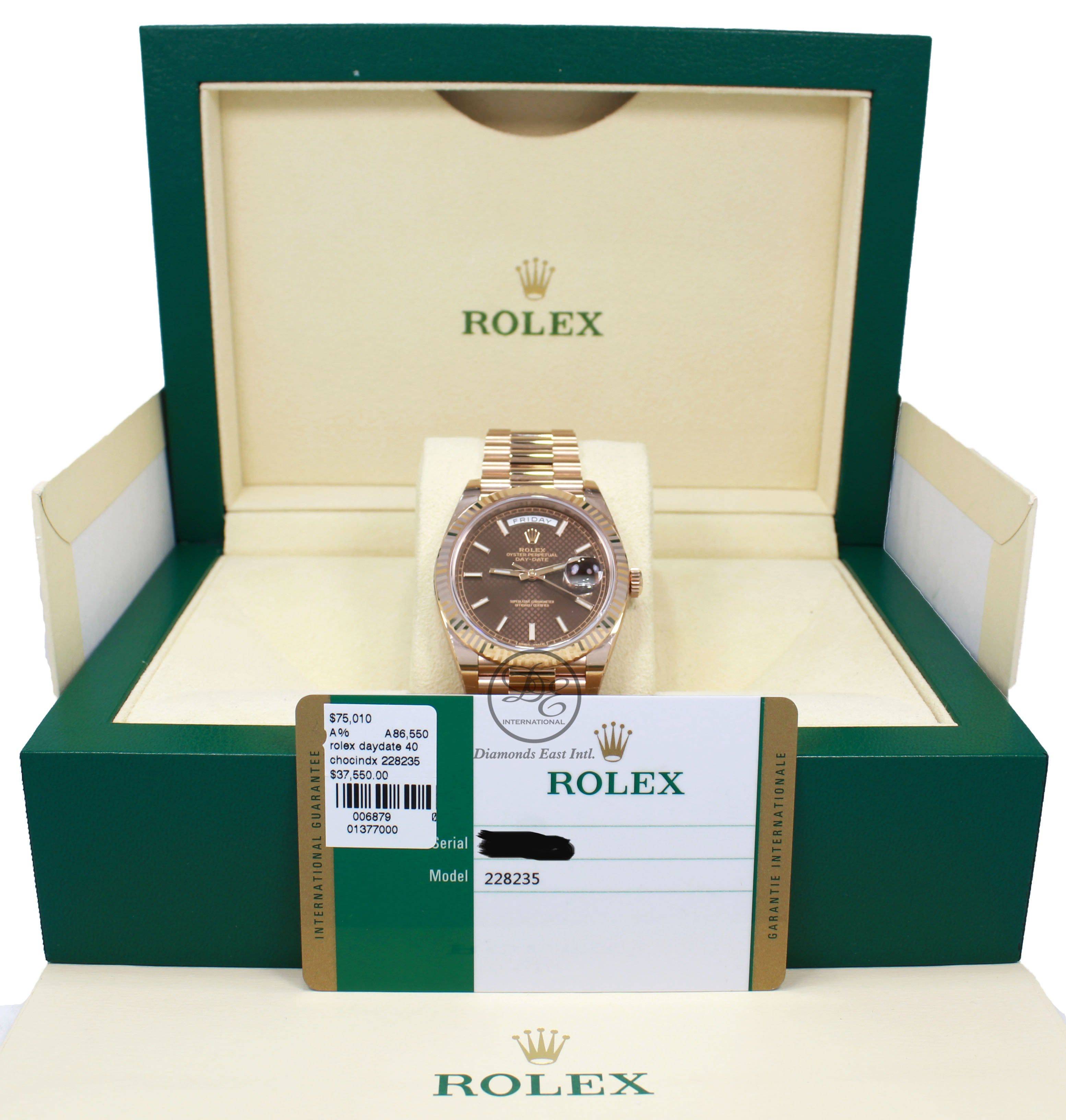 Rolex Oyster Perpetual Day-Date 40 228235 (Unworn)