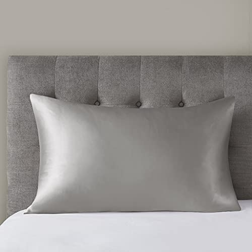 Madison Park Casual Mulberry Silk Pillowcase with Grey Finish MP21-7273