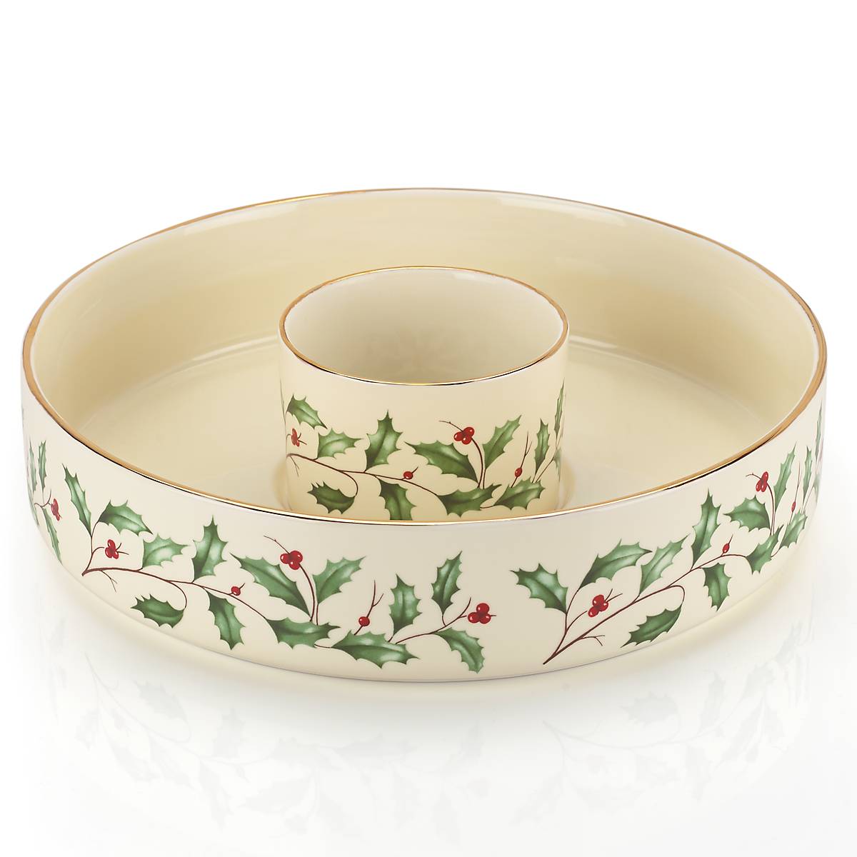 Lenox Holiday Chip & Dip Set