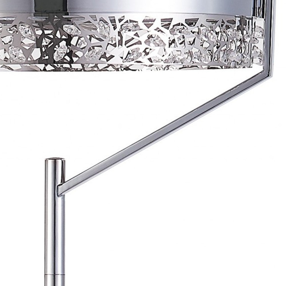 Home Outfitters Pierced Bling Halo LED Floor Lamp