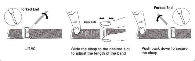 Adjusting mesh discount watch band