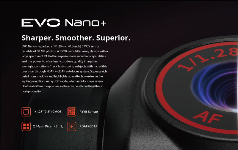 EVO Nano+ specs