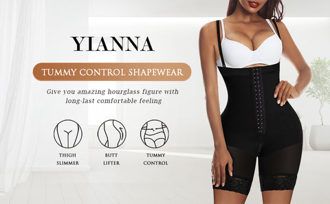 YIANNA Fajas Colombianas Shapewear for Women Tummy Control Body Shaper