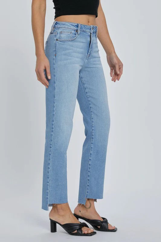 Tracey Step Hem Straight Jeans