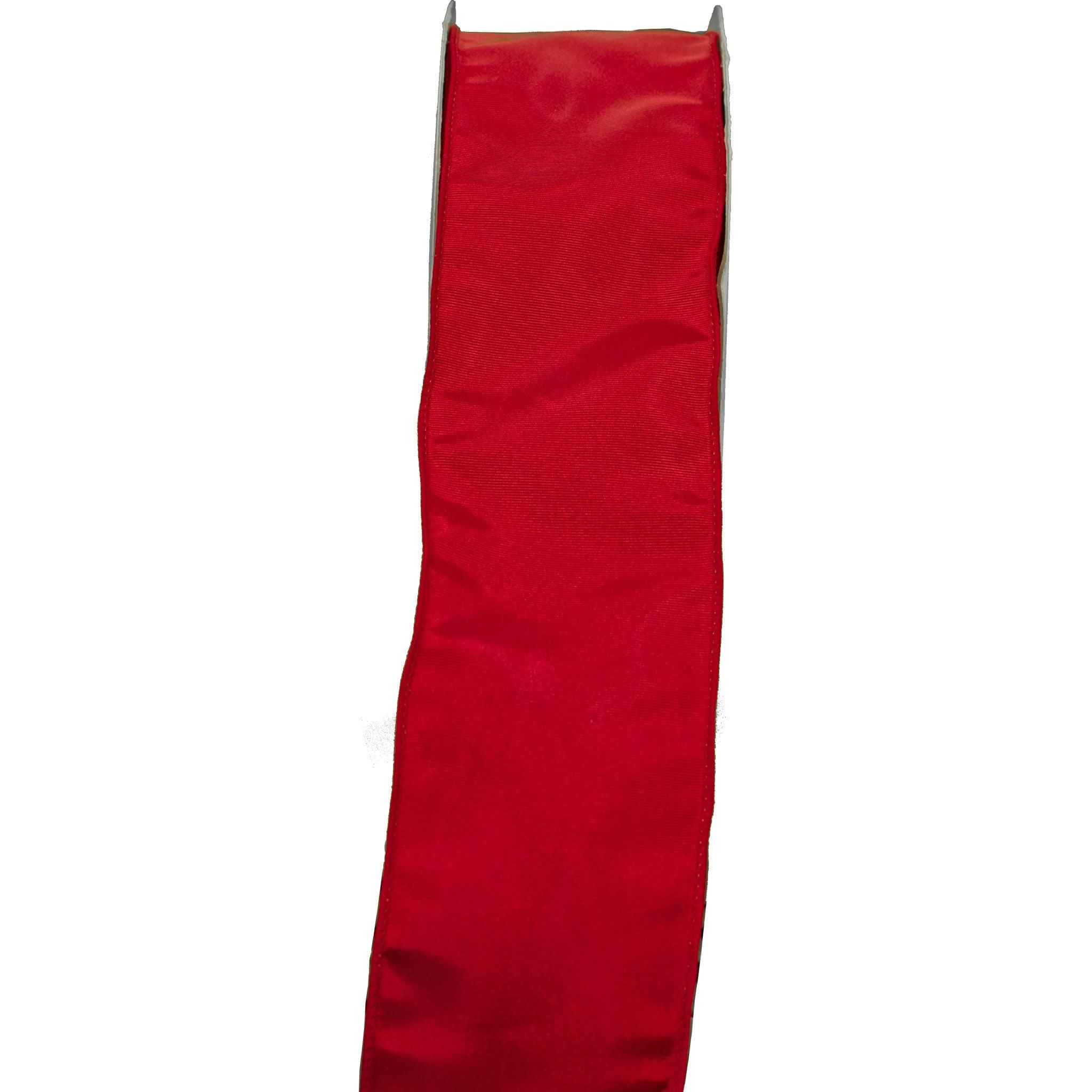 Red Bengaline Christmas Ribbon